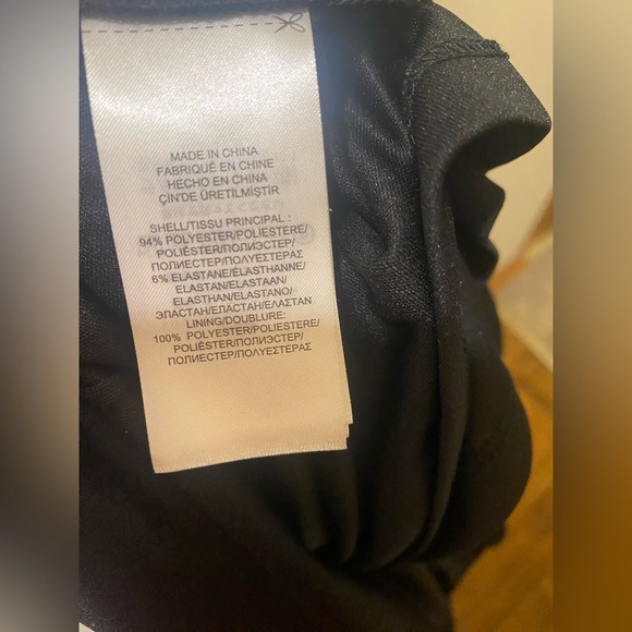 Ralph Lauren Cream and Black Maxi Dress Cascade Front - Picture 12 of 16